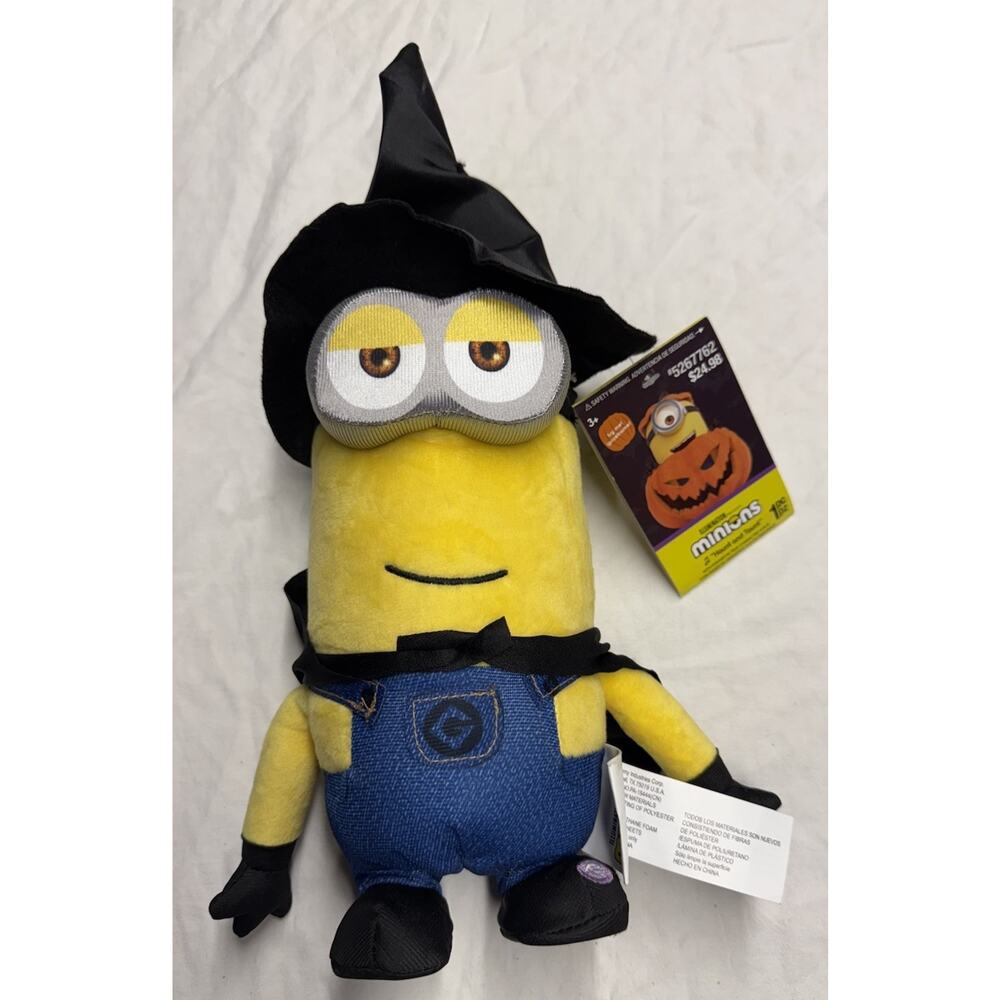 Gemmy Despicable Me Minion Kevin Halloween Witch Waddler Sound Plush